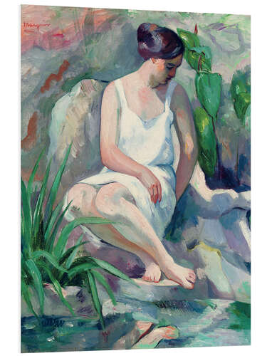 Foam board print Seated Bather at Cassis