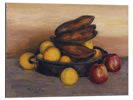 Aluminium print Still life with red bananas