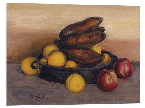 Foam board print Still life with red bananas