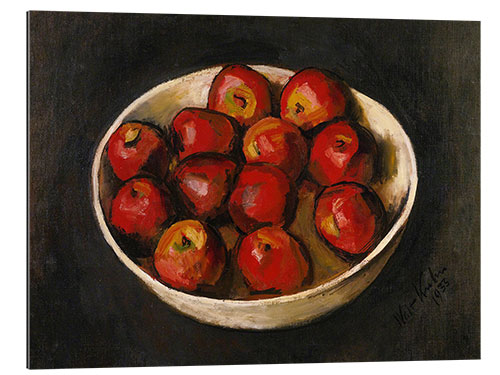 Gallery print Red apples in a wooden bowl