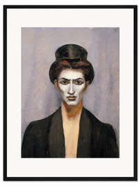 Gerahmter Kunstdruck Chico mit Zylinder