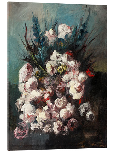 Quadro em acrílico Buquê de rosas