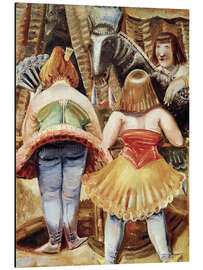 Aluminiumsbilde Three women circus horse