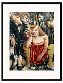 Framed art print Drunken company