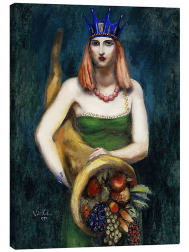 Obraz na płótnie Girl with cornucopia