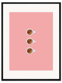 Gerahmter Kunstdruck Kaffee