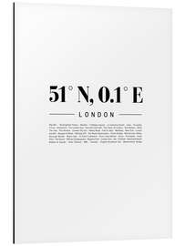 Magnettafel Koordinaten - London