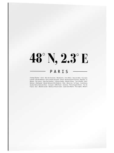 Gallery print Coordinates - Paris