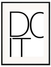 Gerahmter Kunstdruck Tu es (englisch)