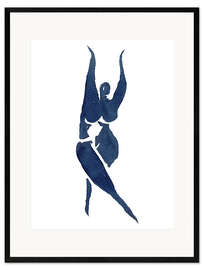 Impressão artística com moldura Dança