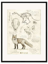 Ingelijste kunstdruk Fox