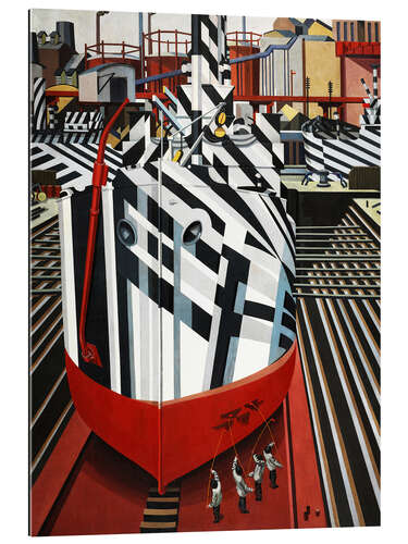 Gallery print Dazzle ships in Liverpool's dry dock