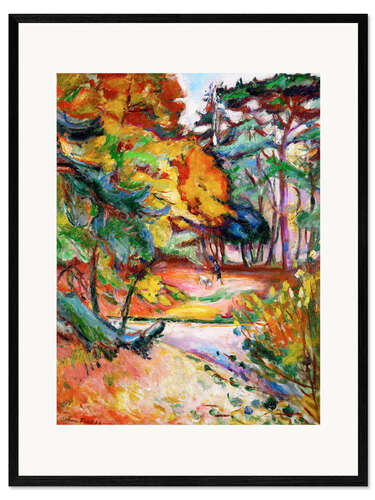 Ingelijste kunstdruk La côte de Grace