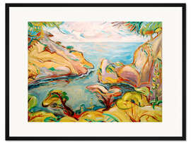 Gerahmter Kunstdruck Bucht von Mugel bei La Ciotat