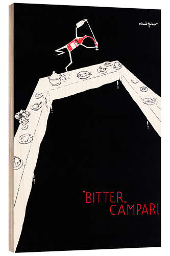 Cuadro de madera Campari amargo