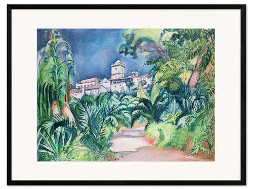 Plakat artystyczny premium w ramie Gardens of the University of Coimbra, Portugal