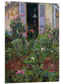 Foam board print Flowering garden