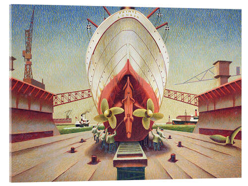 Akryylilasitaulu Ship in dry dock