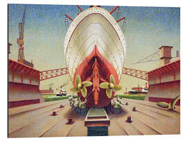 Magnettafel Schiff im Trockendock