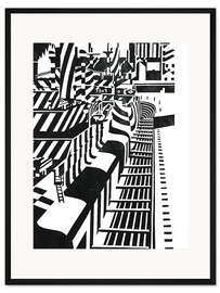 Gerahmter Kunstdruck Schiff im Trockendock, Liverpool