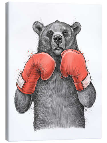 Canvas print Bear boxer