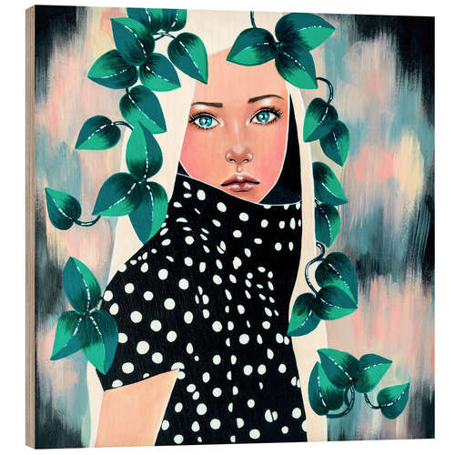 Wood print Melancholy