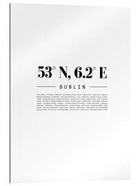 Gallery print Coordinates - Dublin