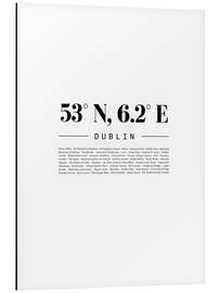 Magnettafel Koordinaten - Dublin