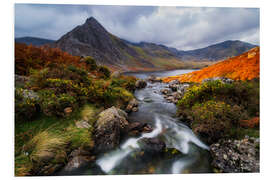 Foam board print River from the mountains of Wales