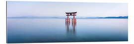 Gallery Print Torii des Shirahige Schreins am See Biwa