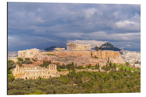 Tableau en aluminium L'Acropole d'Athènes, Grèce