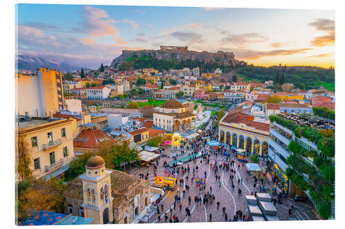 Acrylglasbild Athen und die Akropolis