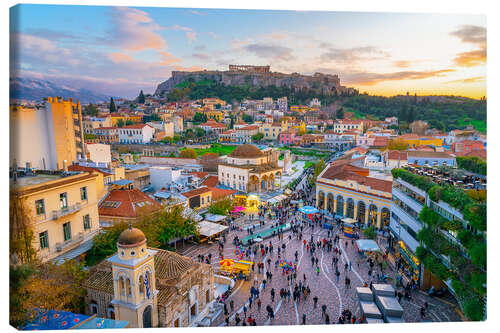 Canvas print Athens and the Acropolis