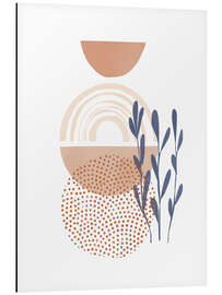 Magnettafel Klassisches blaues und gebackenes Erdthema