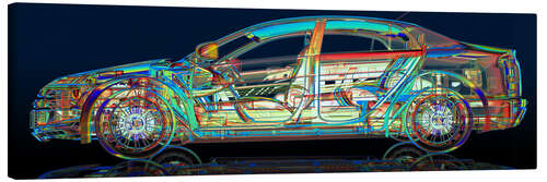 Lerretsbilde Car blueprint