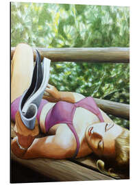 Magnettafel Marilyn liest