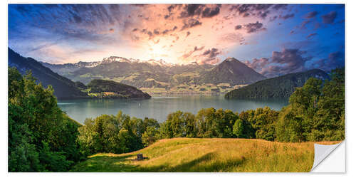 Wall sticker Lake Lucerne