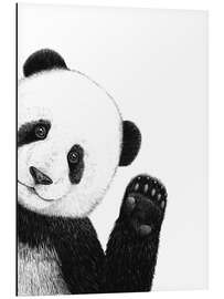 Aluminium print Cute panda