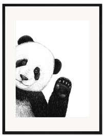 Gerahmter Kunstdruck Süßer Panda
