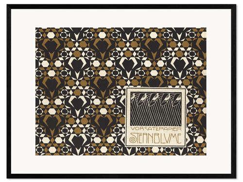 Innrammet kunsttrykk Star flower