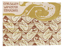 Foam board print Donau waves