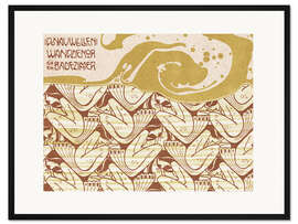 Gerahmter Kunstdruck Donauwellen