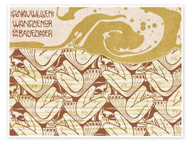 Veggbilde  Donau waves - Koloman Moser
