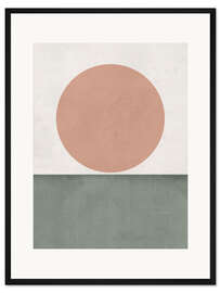 Gerahmter Kunstdruck Sonnenaufgang