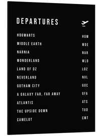 Aluminium print Departures