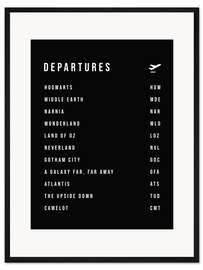 Gerahmter Kunstdruck Abflüge