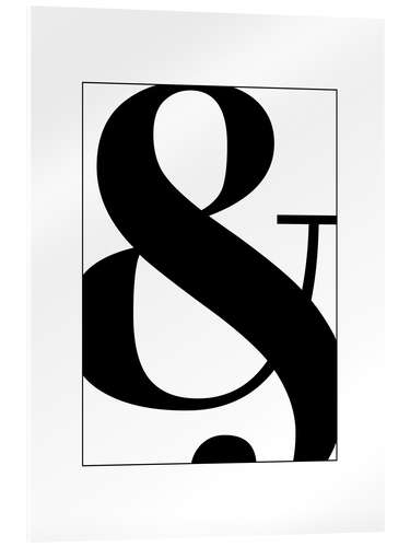 Acrylic print Ampersand