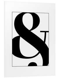 Foam board print Ampersand