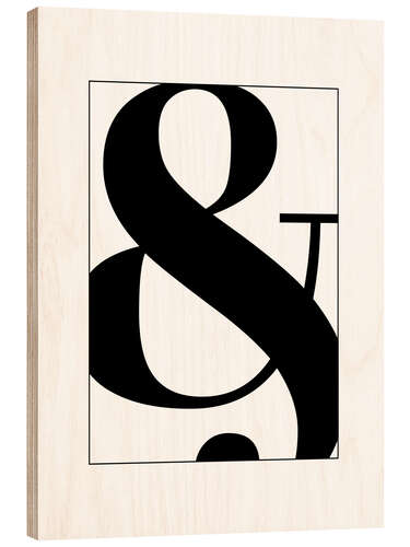 Quadro de madeira Ampersand