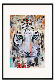 Gerahmter Kunstdruck Pop Art Tiger